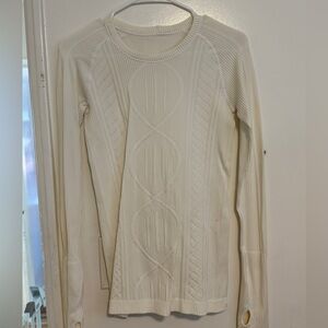 Lululemon White/Cream Knit Sweater